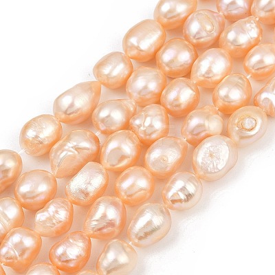 Natural Cultured Freshwater Pearl Beads Strands PEAR-P064-20K-04C-01-1