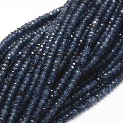 Dyed Natural Malaysia Jade Rondelle Beads Strands G-E316-2x4mm-52-1