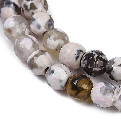 Natural Fire Crackle Agate Beads Strands G-C082-A01-43-1