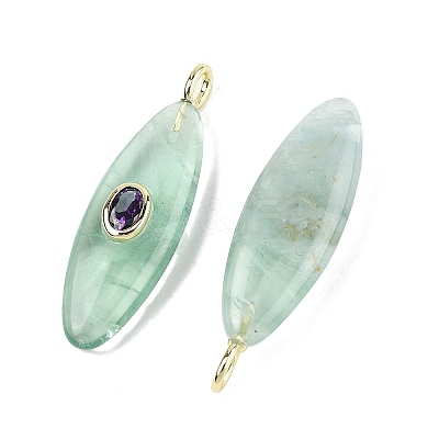 Natural Green Fluorite Pendants G-D357-01G-1
