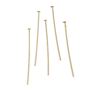 Brass Flat Head Pins KK-H502-01E-G-1