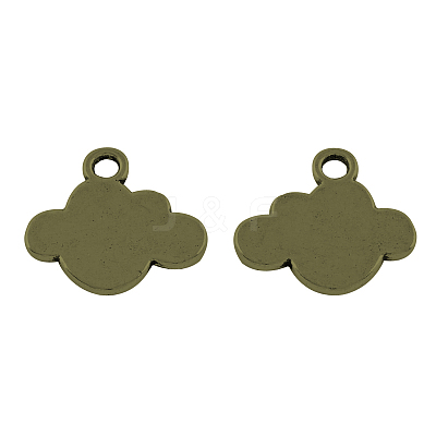 Tibetan Style Alloy Cloud Pendants TIBEP-5210-AB-FF-1