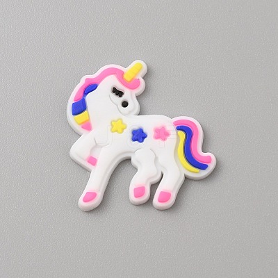PVC Plastic Cabochons SIL-WH0019-16K-1