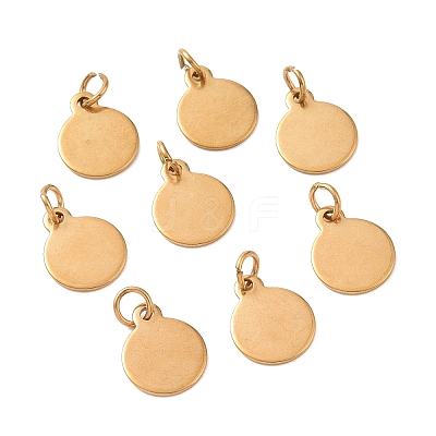 Ion Plating(IP) 304 Stainless Steel Charms EJEW-L238-02B-G-1