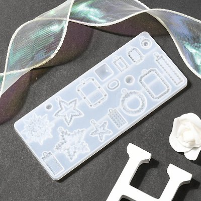 Mixed Shape Pendant Silicone Molds DIY-YW0006-74-1