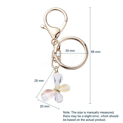 Acrylic Butterfly Pendants  Keychain KEYC-JKC00220-1
