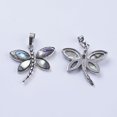 Abalone Shell/Paua Shell Pendants SSHEL-L008-07P-1
