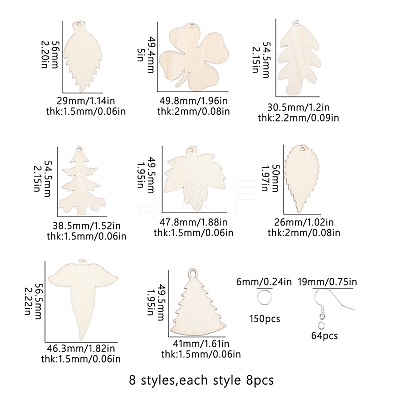 DIY Dangle Earring Making Kits DIY-SC0011-06-1
