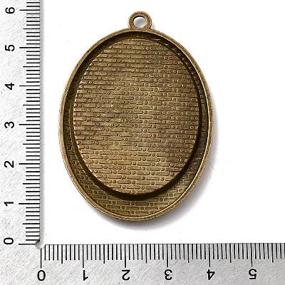 Vintage Tibetan Style Alloy Pendant Cabochon Settings TIBEP-M018-76AB-NF-1