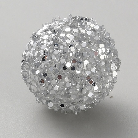 Opaque Acrylic Glitter Beads FIND-CJC0010-111A-13-1