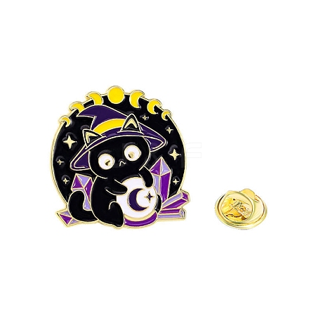 Hallow Theme Cat Enamel Pins PW-WGEE3A8-01-1