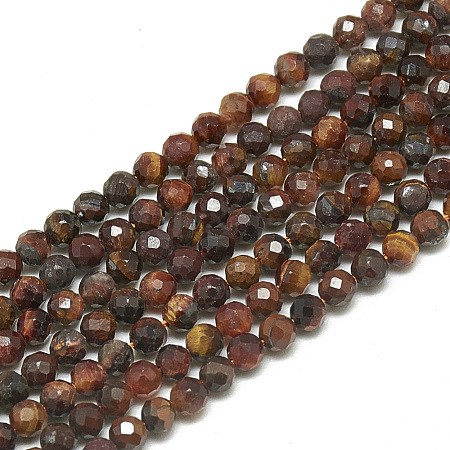 Natural Tiger Eye Beads Strands G-S300-02-2mm-1