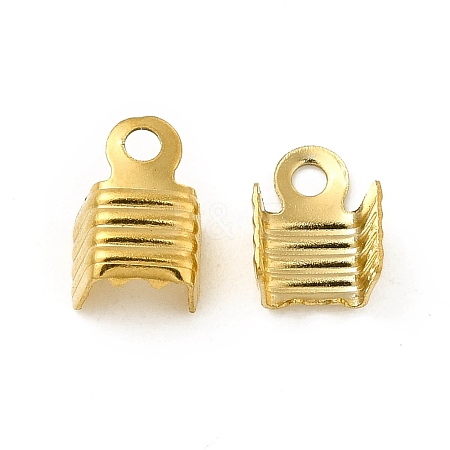 304 Stainless Steel Folding Crimp Ends X-STAS-P319-02G-1