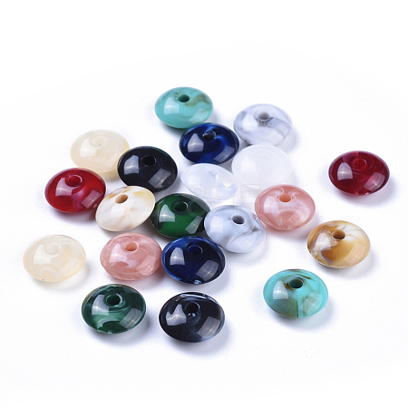 Acrylic Beads X-OACR-T008-10-M-1