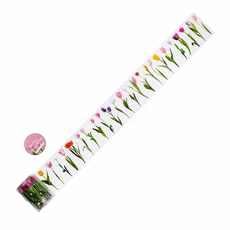 Flower PET Adhesive Tape DIY-P084-B03-1