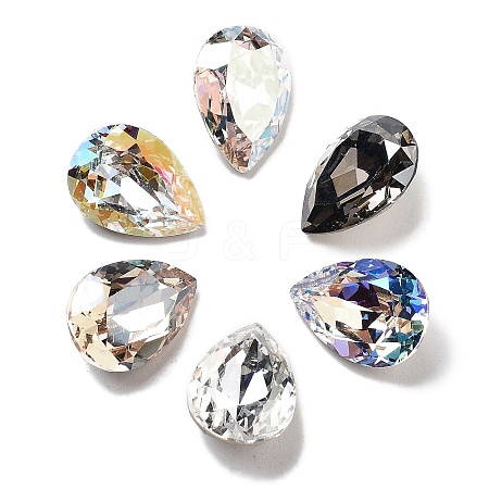 K9 Glass Rhinestone Cabochons GLAA-H034-03D-1