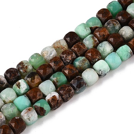 Natrual Green Opal Beads Strands G-N342-121-1