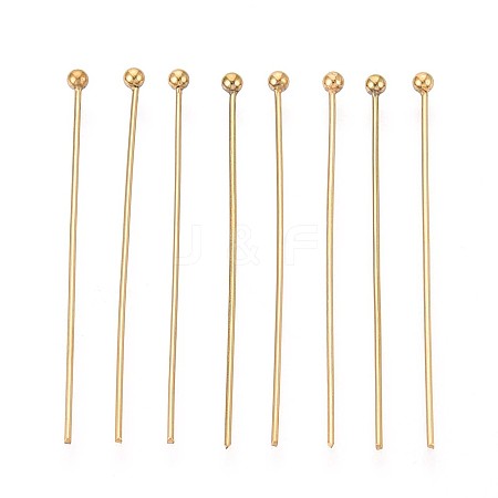 304 Stainless Steel Head Pins STAS-T065-35mm-20G-1