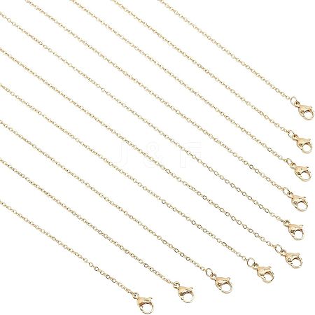 304 Stainless Steel Cable Chain Necklace STAS-UN0017-34G-A-1