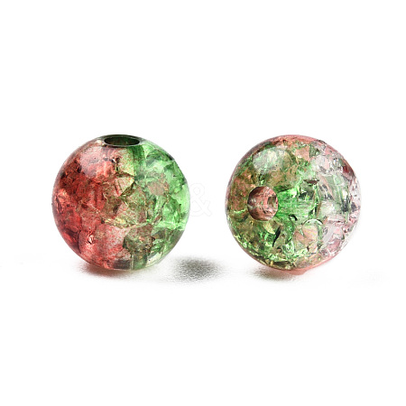 Transparent Crackle Acrylic Beads CACR-N002-13A-1