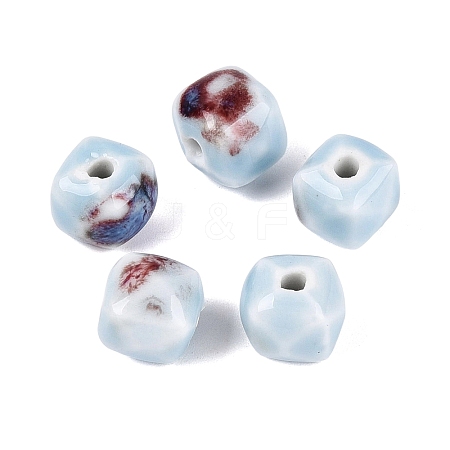 Vintage Handmade Porcelain Beads PORC-N013-18-14-1