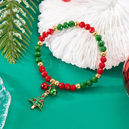 Christmas Glass Beaded Bracelets VM8145-1-1