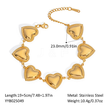 Stainless Steel Link Bracelets for Women LS-RL7382-1-1
