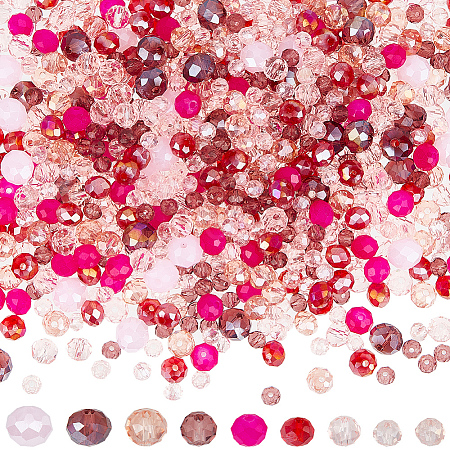 Electroplate & Baking Paint Imitation Jade Glass Beads EGLA-SC0001-27A-1