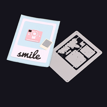 Camera with Photo Frame Carbon Steel Cutting Dies Stencils DIY-F036-51-1