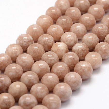 Natural White Jade Beads Strands G-F364-11-12mm-1-1