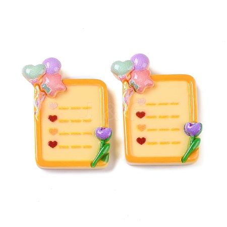 Opaque Resin Decoden Cabochons CRES-O002-01C-1