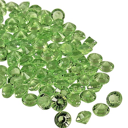 Acrylic Rhinestone Pointed Back Cabochons MRMJ-WH0081-26B-03-1