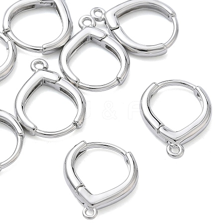 SHEGRACE Brass Hoop Earrings Findings XGR0158P-94P-1