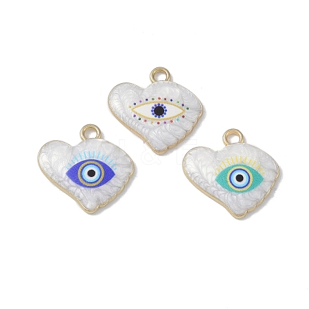 Rack Plating Alloy Enamel Pendants FIND-I038-02-1