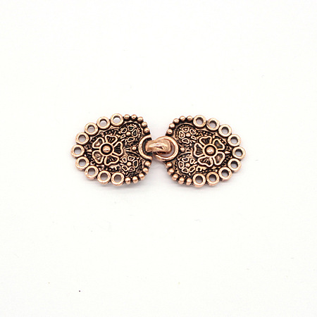 Eco-Friendly Zinc Alloy Hook Clasps PALLOY-WH0031-02R-1