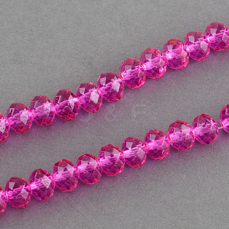 Spray Painted Glass Bead Strands DGLA-R030-8mm-06-1