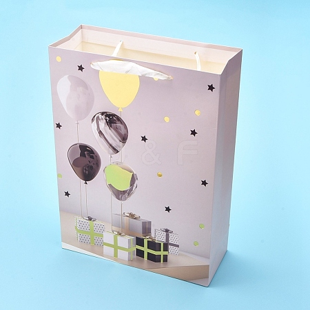 Balloon Pattern Party Present Gift Paper Bags DIY-I030-09C-01-1