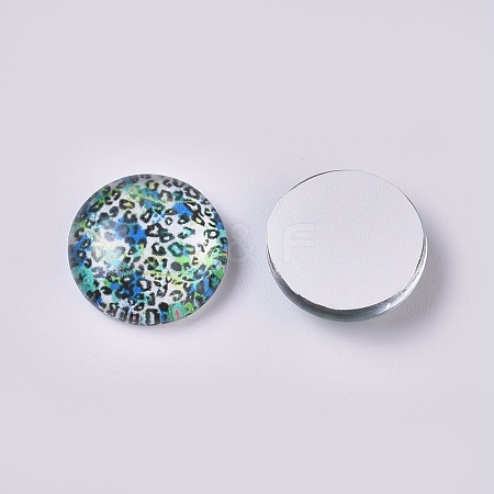 Glass Cabochons LS-GLAA-WH0015-09F-1