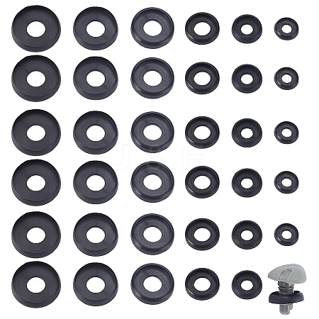60Pcs 6 Styles Plastic Doll Craft Eyelid Accessories DOLL-GA0001-29-1