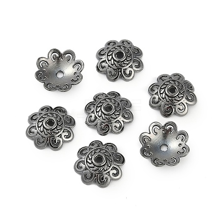 Tibetan Style Bead Caps TIBEB-00955-B-RS-1