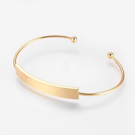 Brass Cuff Bangle BJEW-P168-F03-1