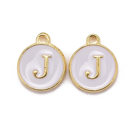 Golden Plated Alloy Charms LS-X-ENAM-S118-01J-1