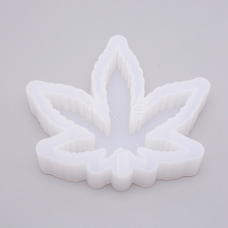 Pot Leaf ashtray Silicone Molds DIY-WH0177-41-1