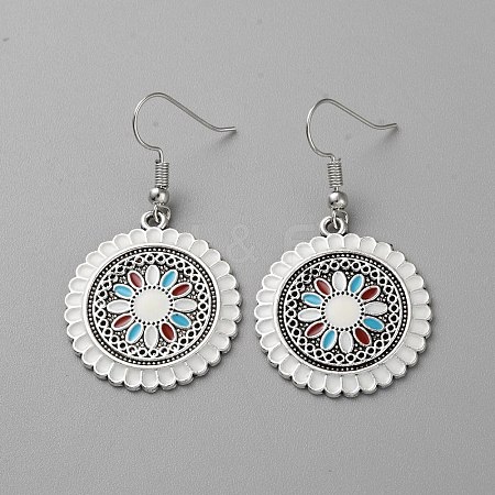 Alloy Enamel Dangle Earring for Women EJEW-TAC0017-14AS-02-1