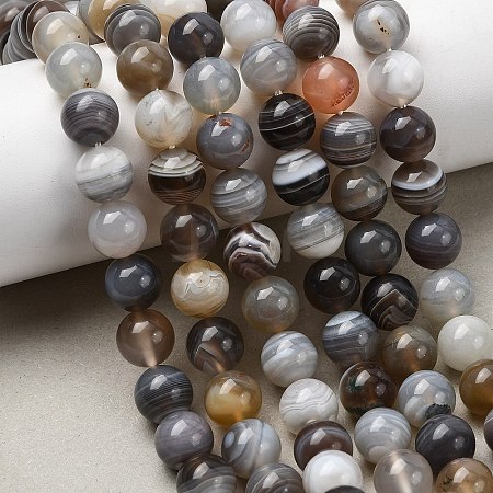 Natural Botswana Agate Beads Strands G-H334-A01-02-1