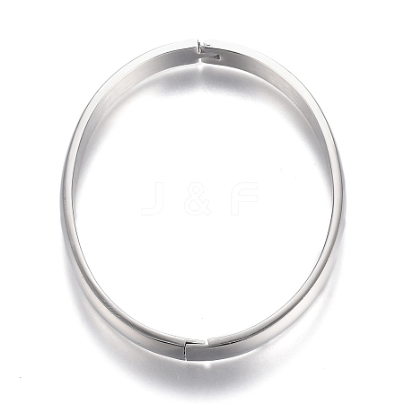 Tarnish Resistant 304 Stainless Steel Bangles STAS-I166-36C-1