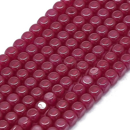 Lab Grown Red Corundum Beads Strands G-G106-N01-01-1-1