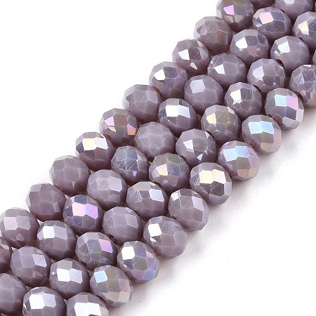 Electroplate Glass Beads Strands LS-EGLA-A044-P6mm-B13-1