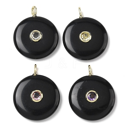 Natural Obsidian Pendants G-I391-02G-05-1
