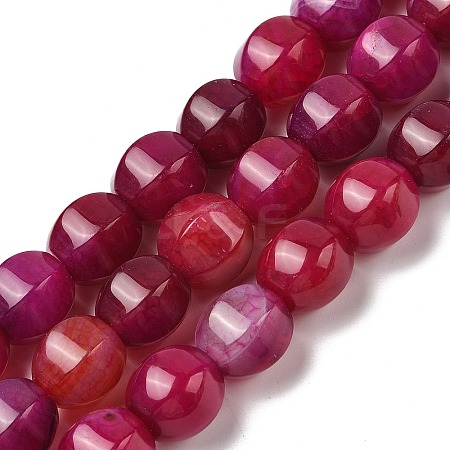 Dyed Natural Agate Beads Strands G-H087-E01-01B-1